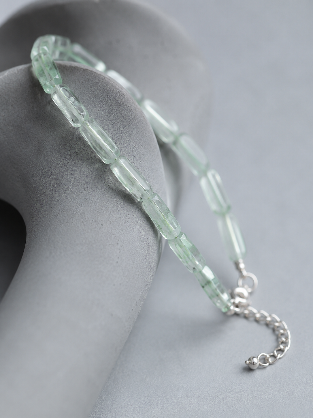 Veil Void Bracelet | Green Phantom Quartz