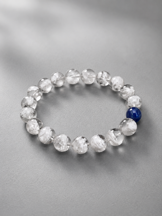 Snowline Focus Bracelet | Snowflake Phantom Quartz