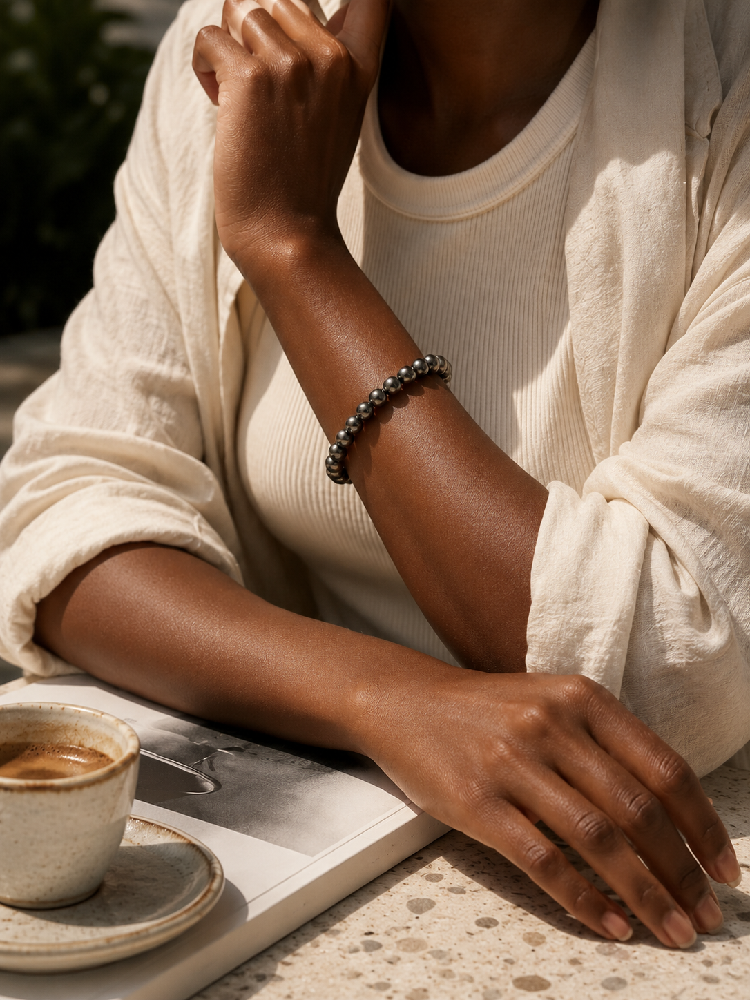 Silver Sheen Obsidian Focus Bracelet
