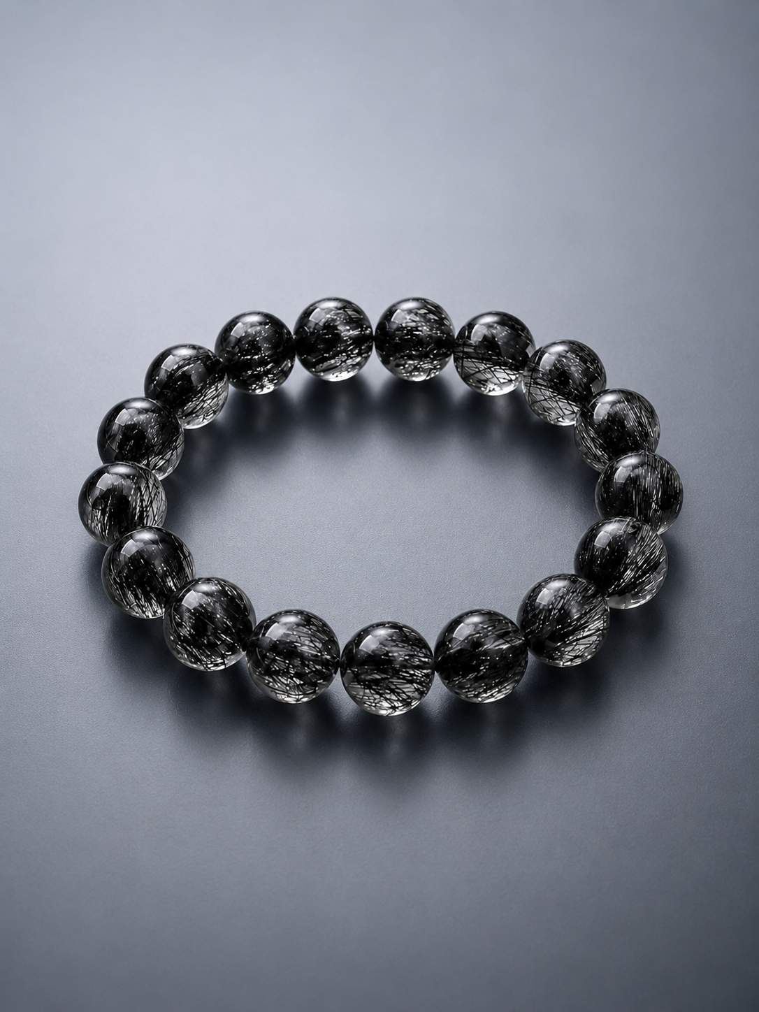 Black Rutilated Quartz Focus Bracelet
