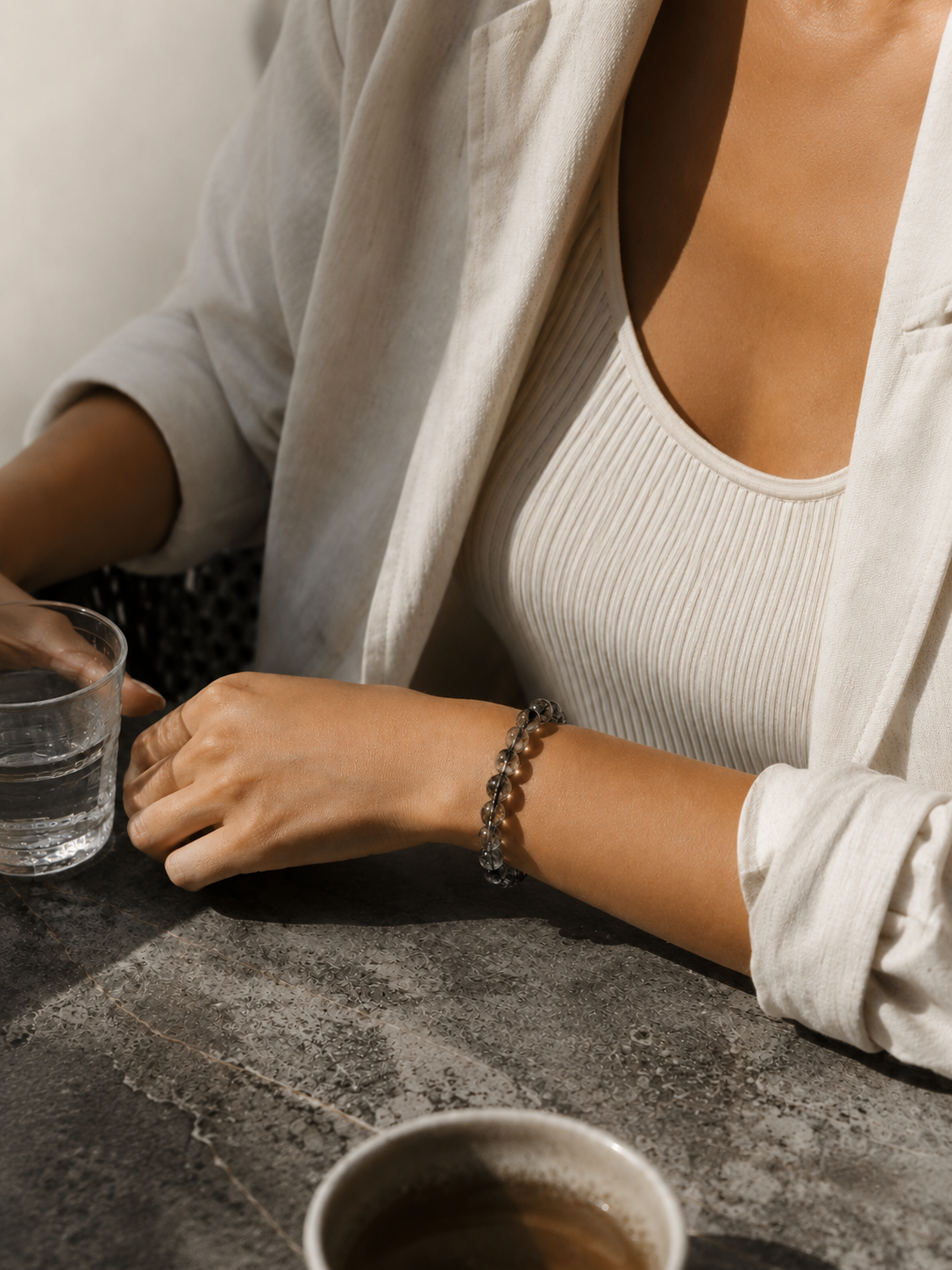Black Rutilated Quartz Focus Bracelet