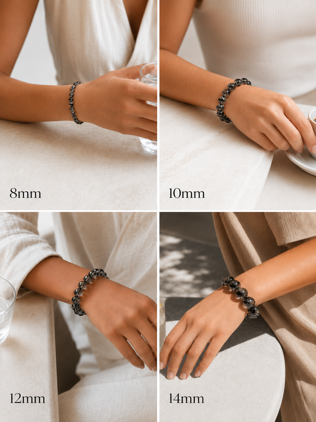 Black Rutilated Quartz Focus Bracelet